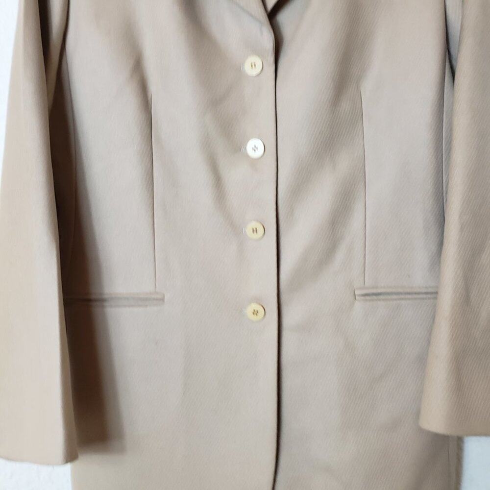 Elements By Speigel Wool Blazer Jacket Size 16 Be… - image 4